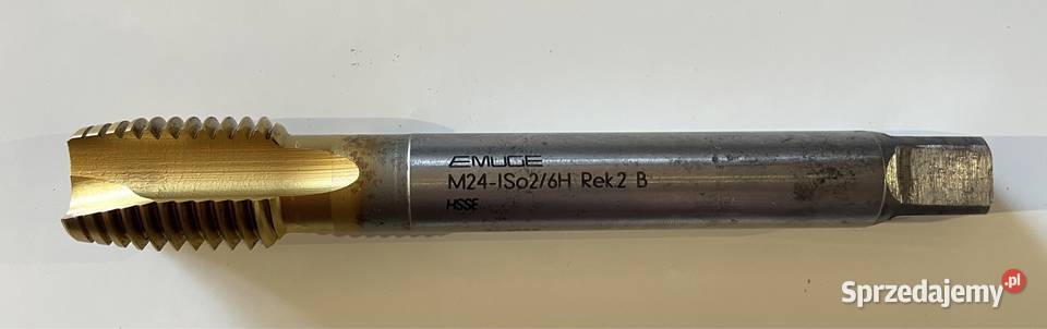 Gwintownik M24 ISO26H HSSE EMUGE Czarnożyły