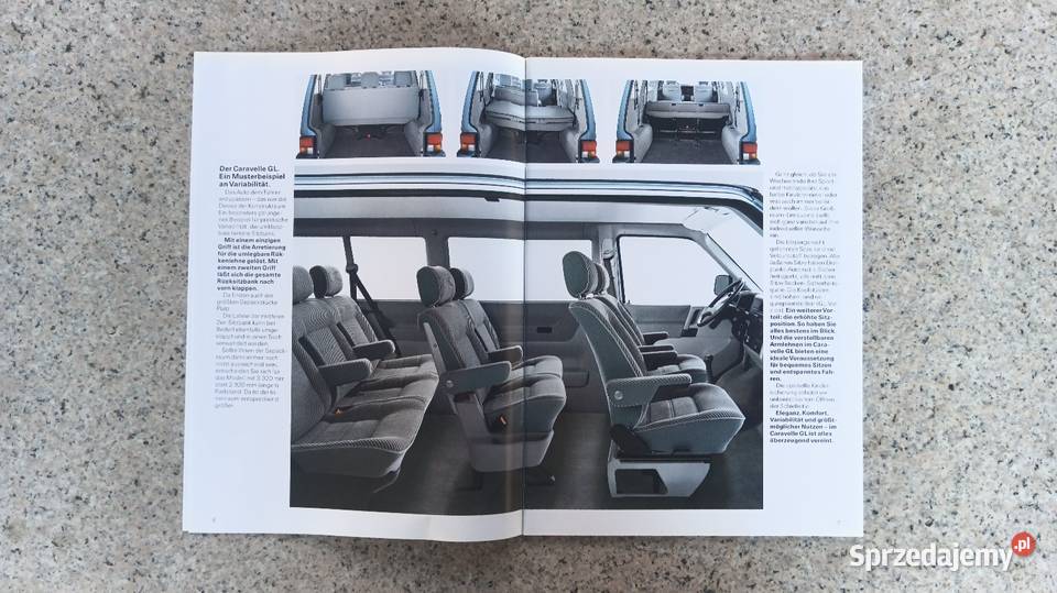 VW Volkswagen T4 Caravelle Prospekt Poradniki, albumy i reportaże Bytom sprzedam