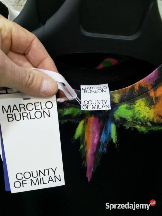Koszulka Marcelo Burlon rozmiar SM Odzież codzienna zachodniopomorskie Szczecin