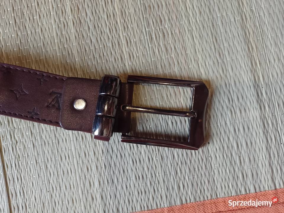 Louis Vuitton Brązowy Pasek skórzany pas do Skóra Ekologiczna