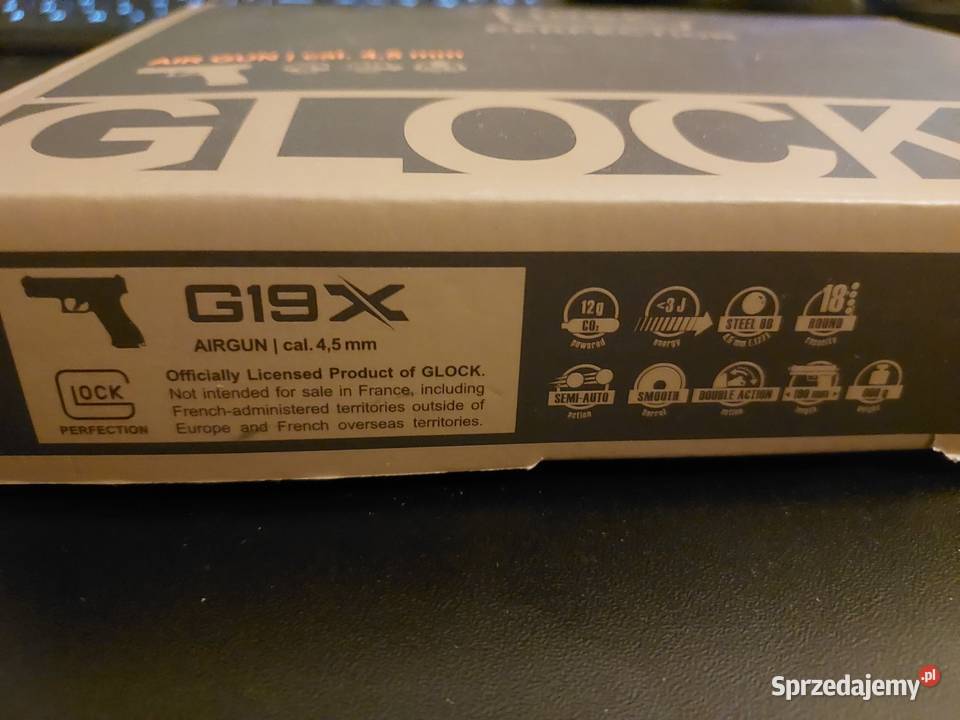 Wiatrówka Umarex Glock 19X Blow Back 45 mm Sporty strzeleckie i myślistwo Turka