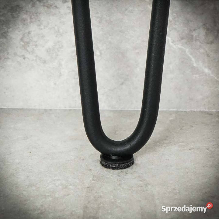 Noga HAIRPIN z pręta podwójna 40 CZARNA