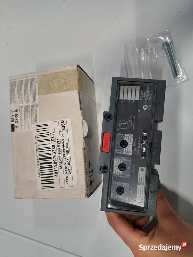 Zabezpieczenie 3VT93406AS00 do 3VT3 400A SIEMENS Produkcja świętokrzyskie