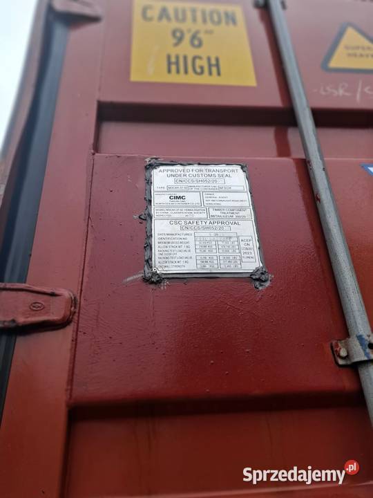 Kontener 40HC na magazyn budowlany dostępny Imielin sprzedam