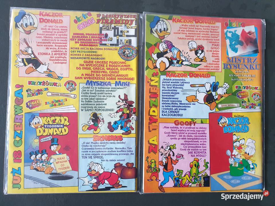 Kaczor Donald 12 i 24 1997 zestaw 2 komiksów Komiksy Gdynia sprzedam