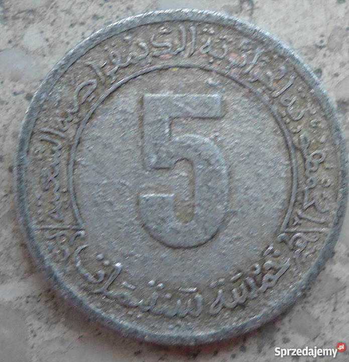 ALGIERIA5 CENTIMES197477 r Legionowo