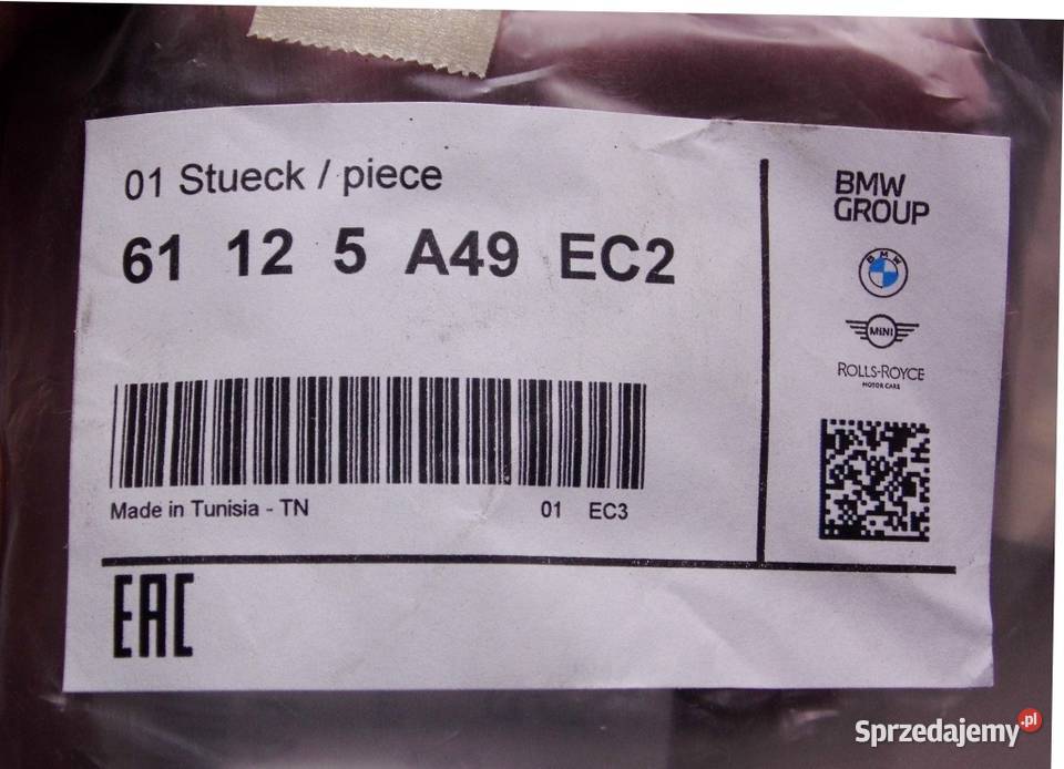 Wiązka instalacja PDC zderzaka tył BMW 5 G30 G31 Biała Nyska sprzedam