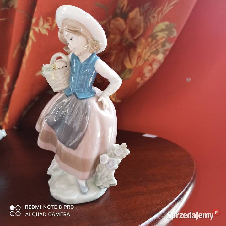Figurka Daisa Lladro Spain Hand made Z koszykiem