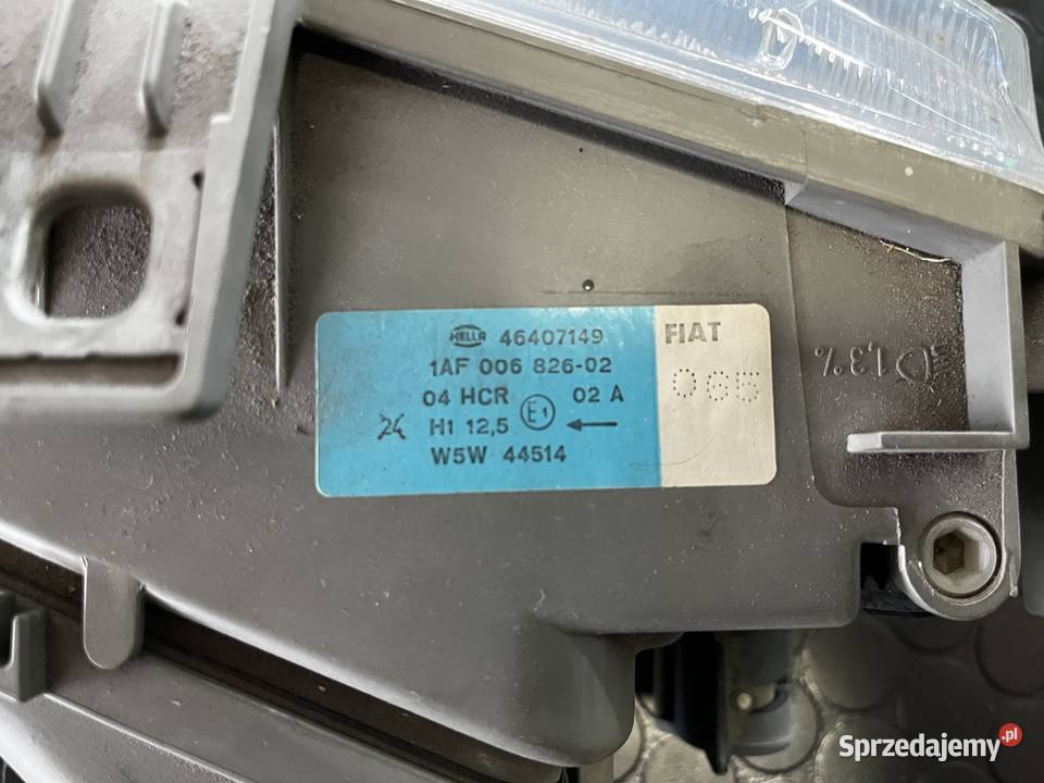 Reflektor przedni Fiat Punto I 19932000 Zgorzelec