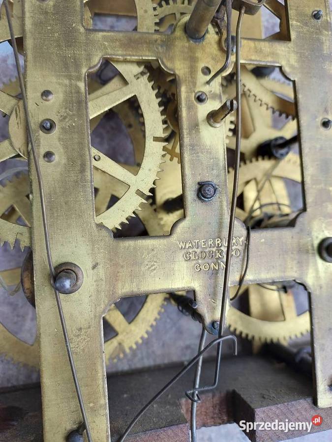 672 Mechanizm starego zegara ściennego pomorskie Tczew