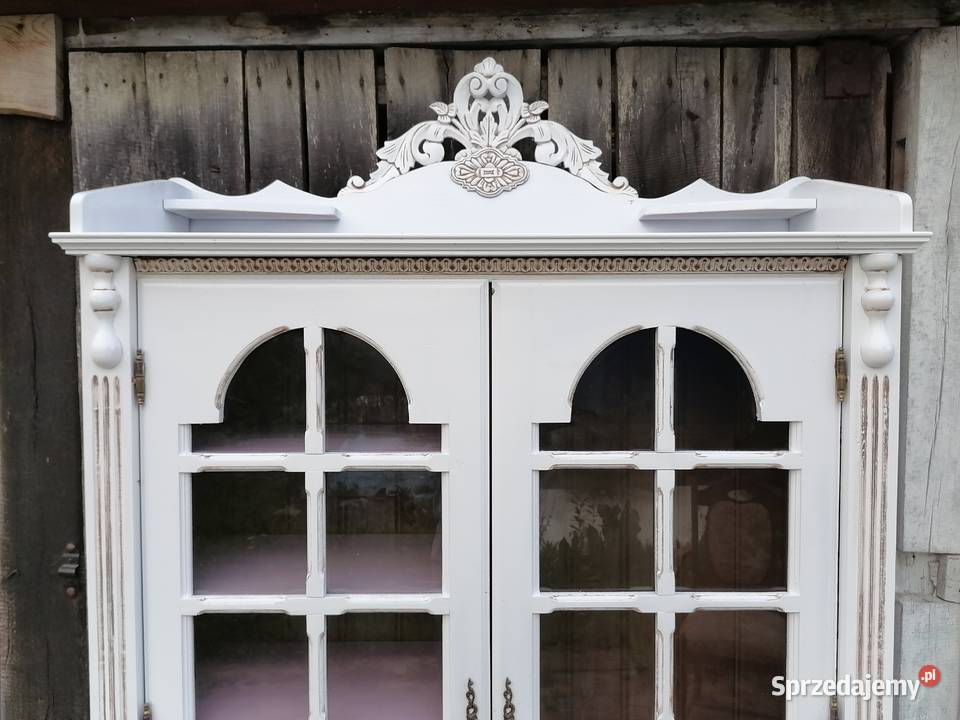 Witryna przeszklona shabby chic 200cm