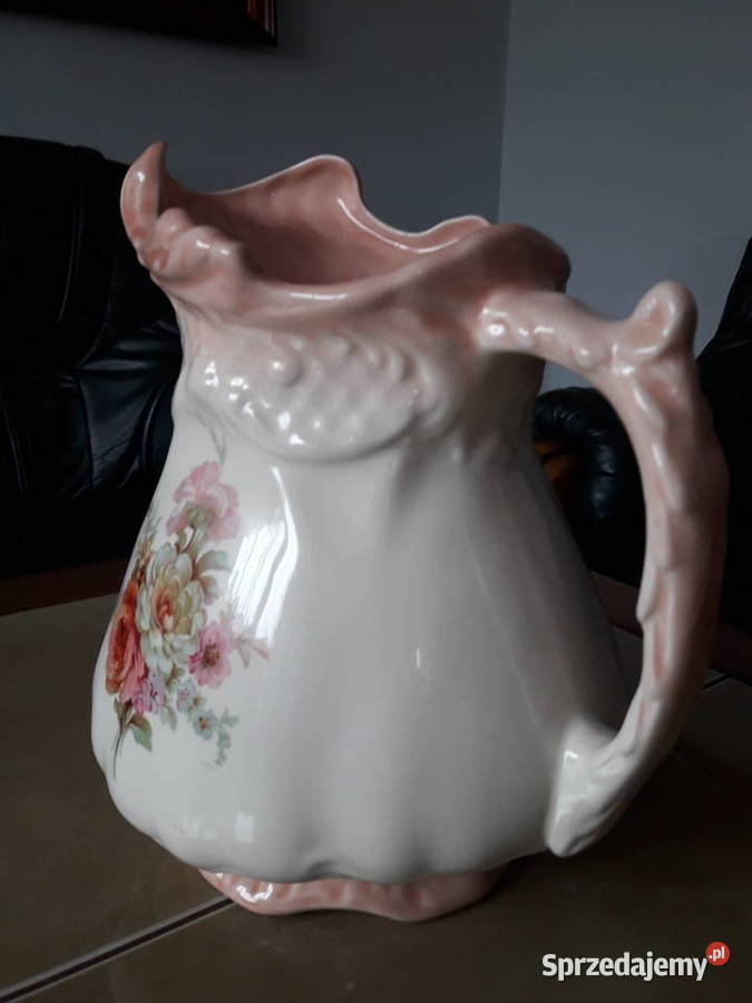 Duży ceramiczny dzban w stylu wiktoriańskim Antyki, Sztuka, Kolekcje Janów Lubelski