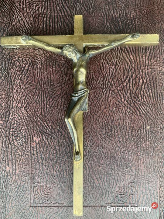 Krzyż na ścianę Mosiężny łódzkie Łowicz