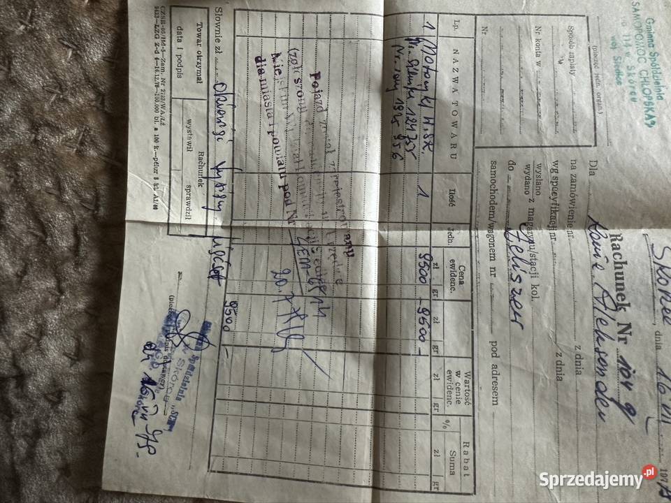 Instrukcja obsługi motocykla WSK mazowieckie Siedlce