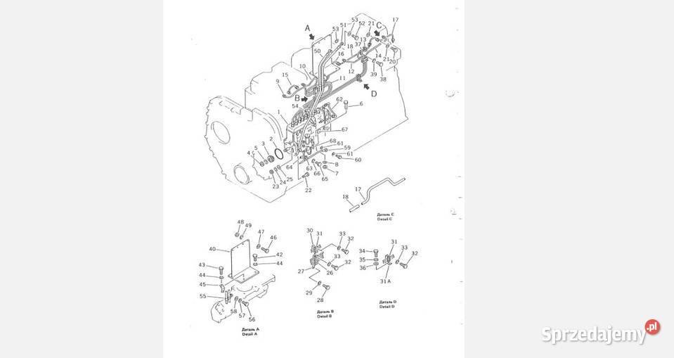 Komatsu D355C3 układarka dźwig katalog części Pozostałe świętokrzyskie Kielce