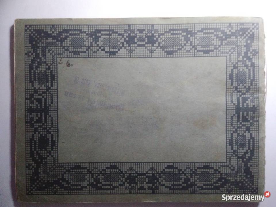 Książeczka do nauki haftu ręcznego z 1920 roku Bytom sprzedam