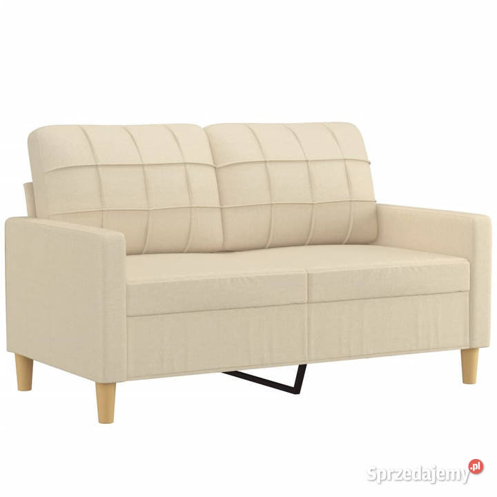 2osobowa sofa kremowa 120 tapicerowana tkaniną Warszawa sprzedam