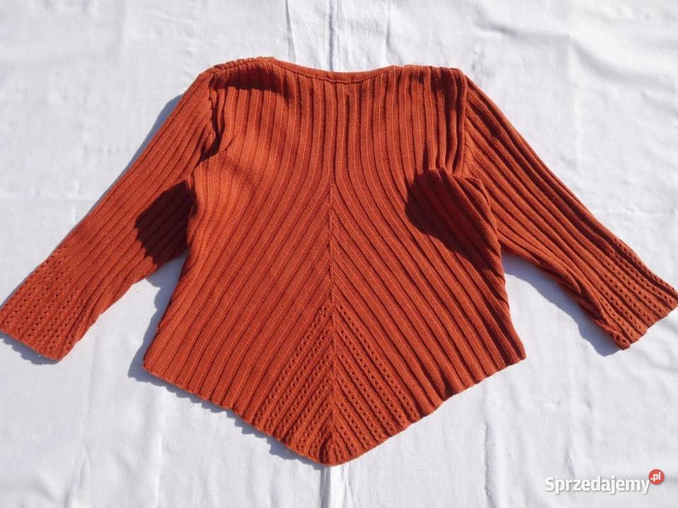 Etam Sweter Ażurowy Prążkowany bawełna 36 38 Nowy Sącz sprzedam