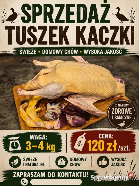 Tuszka kaczki Rzeszów sprzedam