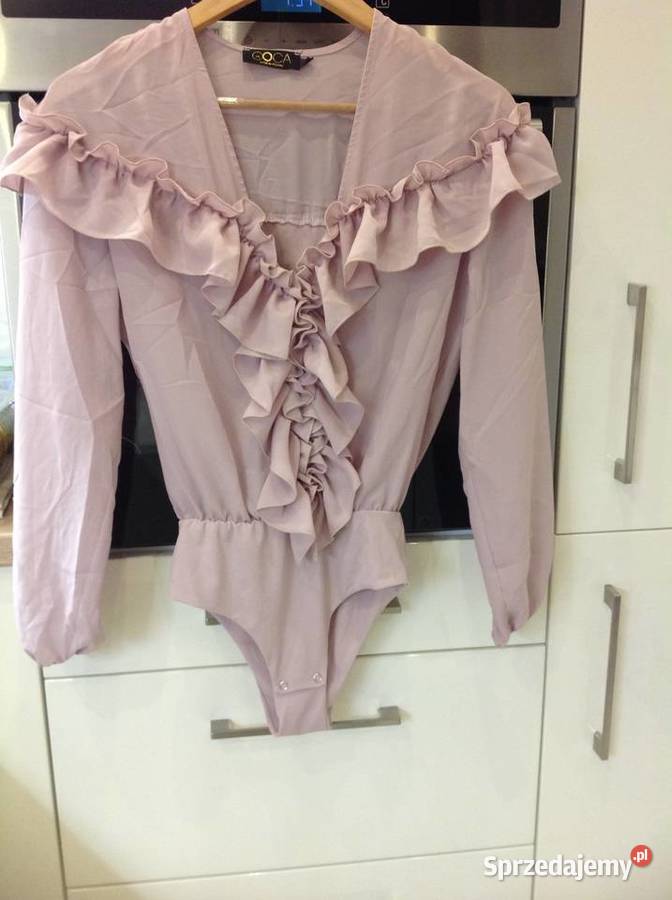 Body Bluzka Damskie LA COCA S j Nowa Falbany różowy Nowa Sól