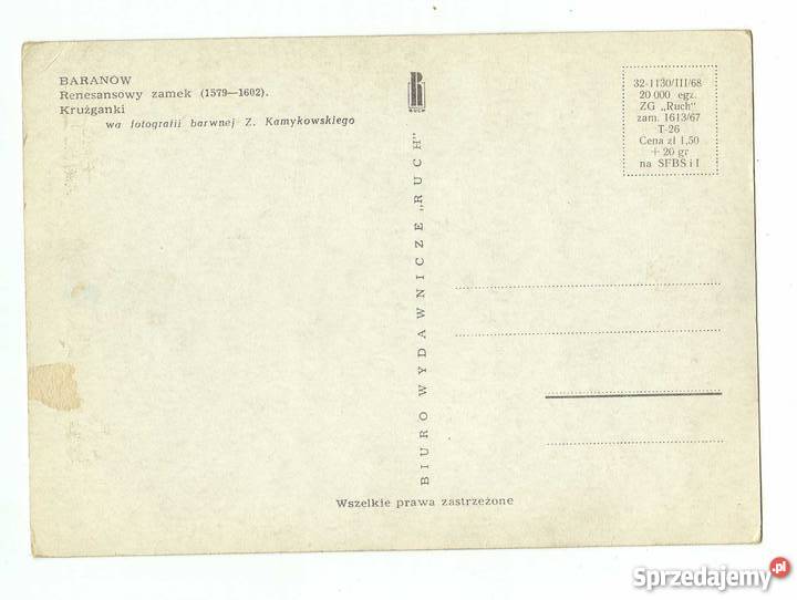 BARANÓW POCZTÓWKA świętokrzyskie Krynki