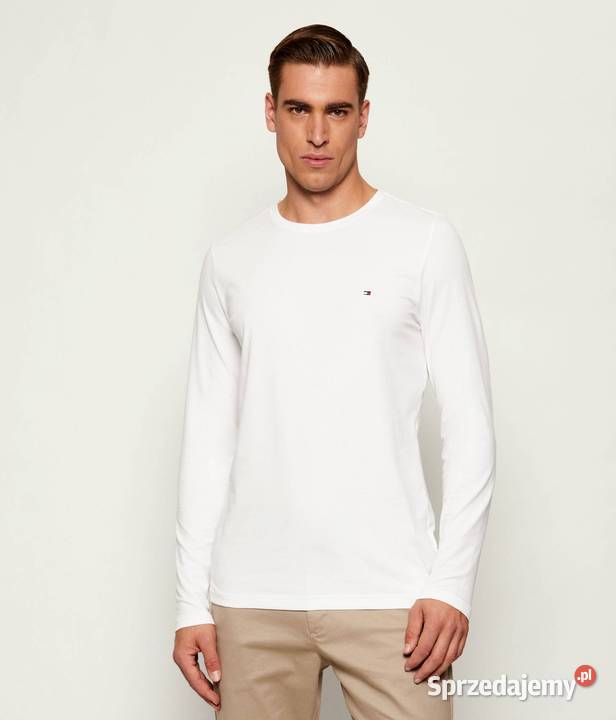 Longsleeve Tommy Hilfiger najwyższa jakość biały