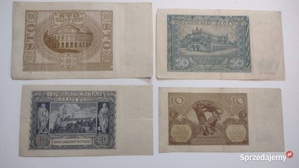 Banknoty 100 rubli 100 yen Bank Emisyjny 10 20 Pozostałe Lublin