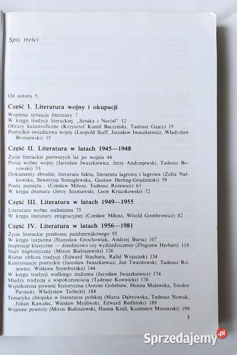 LITERATURA POLSKA 1939 ROKU Tomasz Wroczyński Podręczniki Hajnówka