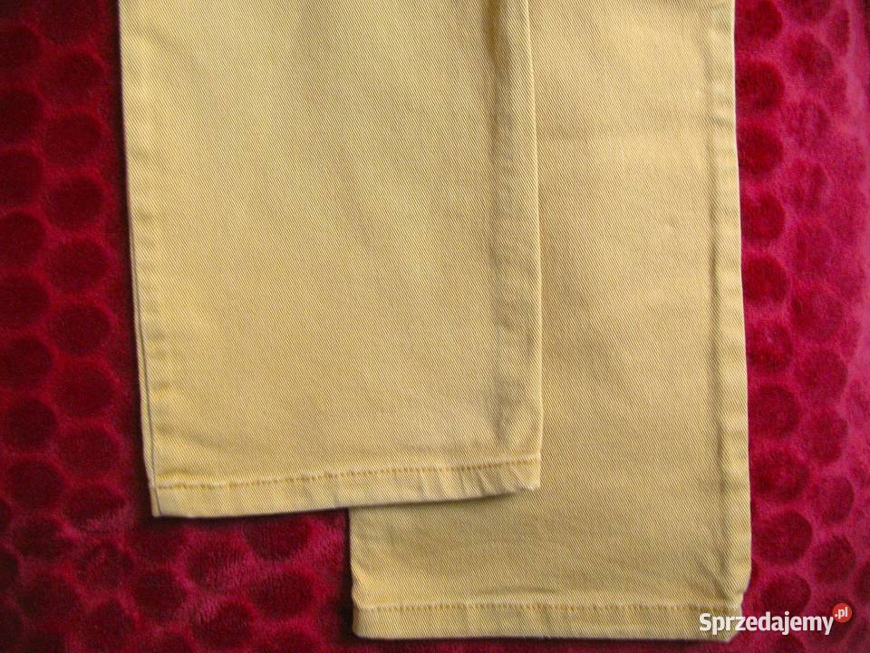 Spodnie żółte męskie W 36 L 34 pas 98 Casual Rozmiar XL Siedlce