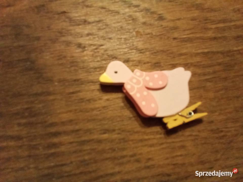 Gąska różowa z kokardką ze spinaczem Warszawa