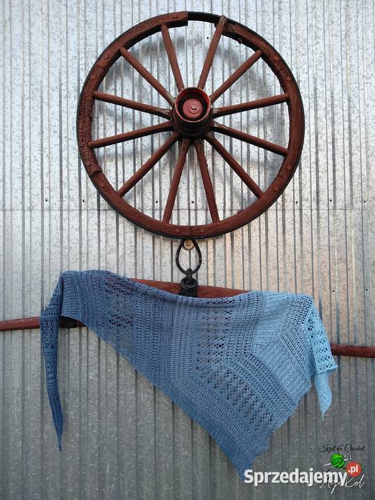 Handmade ręcznie robiona chusta na szydełku Busko-Zdrój