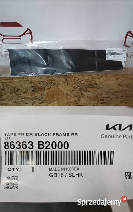 KIA SOUL 14 TAŚMA FOLIA OKLEINA SŁUPKA DRZWI