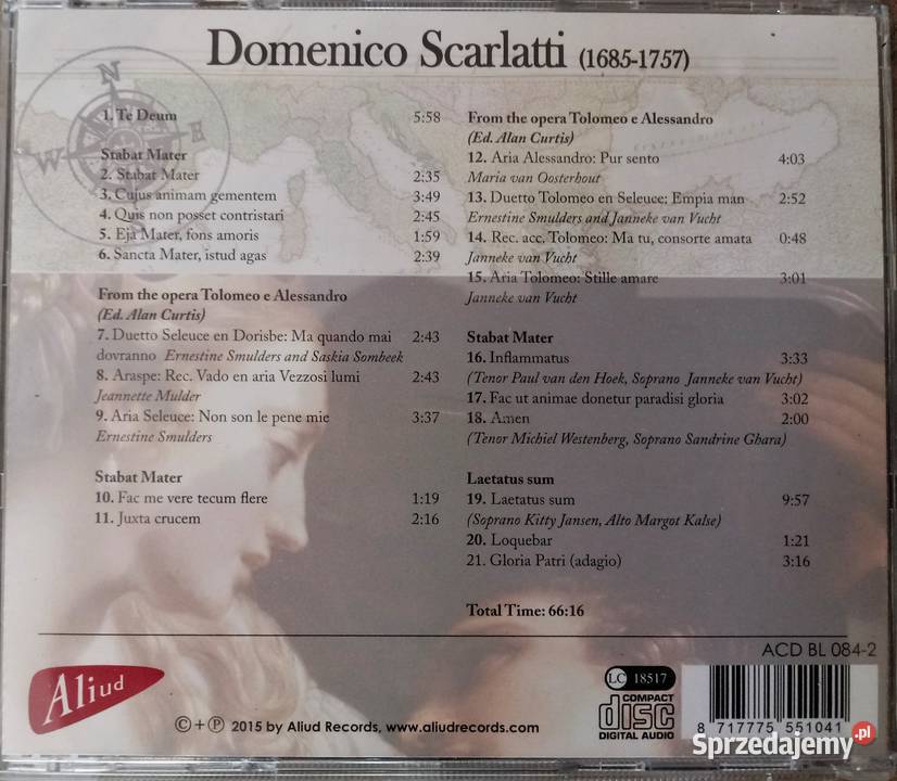 D Scarlatti utw religijne i arie Kraków