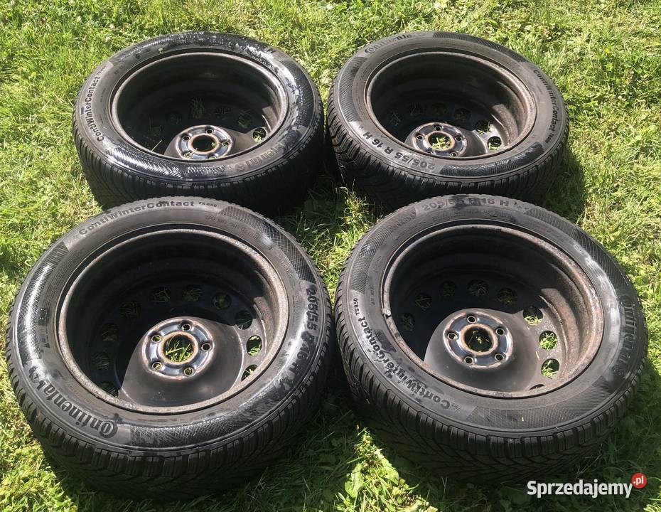 Koła komplet felga stalowa opona Continental TS Samochodowe śląskie Wrzosowa