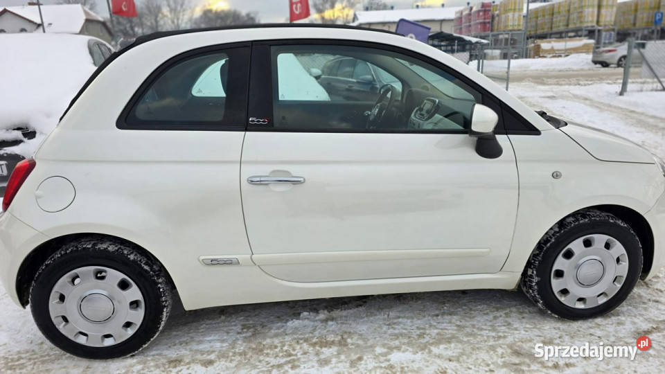Fiat 500 ledy super stan zarejestrowany biała czujnik parkowania Lębork