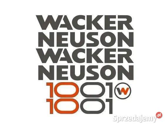 Naklejki oklejenie WACKER NEUSON 1001 Zamiennik Janików