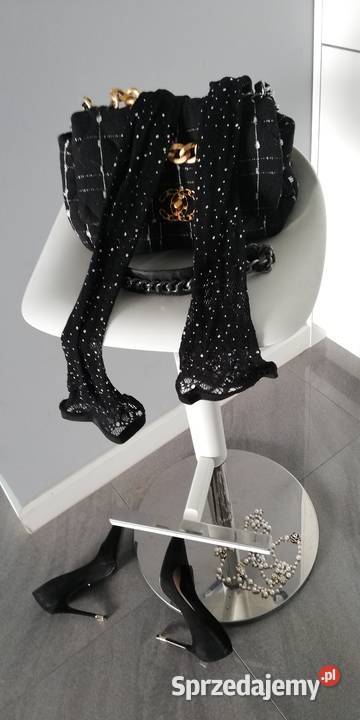 pończochy czarne kabaretki kryształki Warszawa