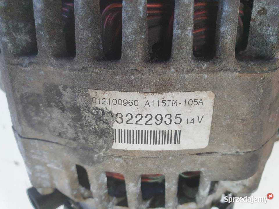 ALTERNATOR Opel Corsa D 13 CDTI 13222935 105A lubelskie Rudka