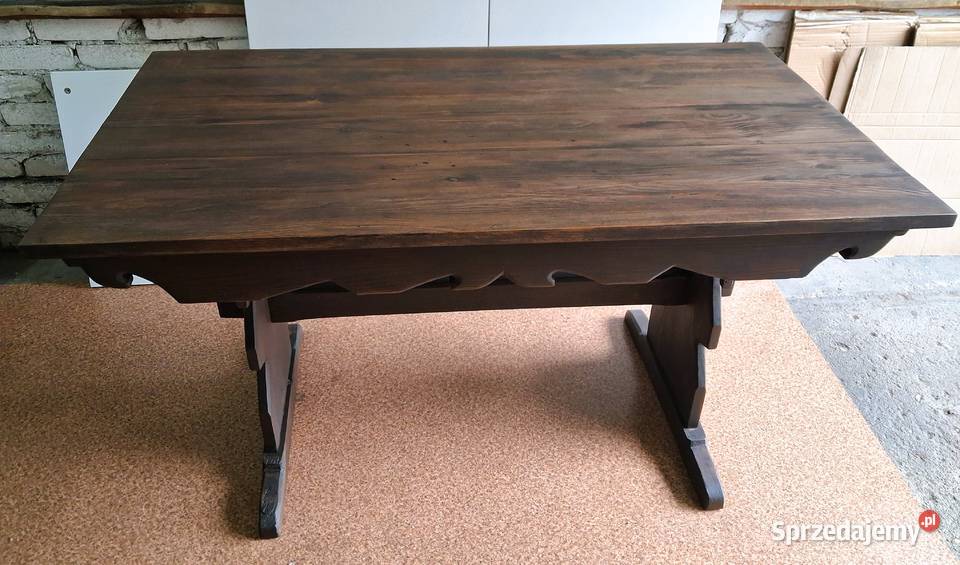 Stół z drewna palisander Cepelia PRL Łódź