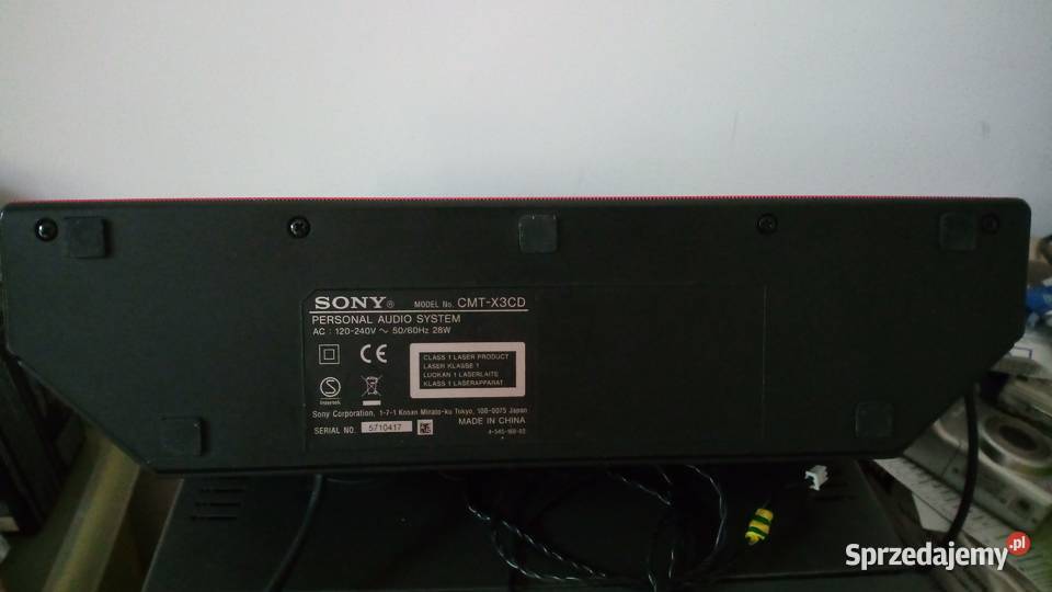 Sony CMTX3CD głośnikmini wieża Stereo z Cdstan Gdańsk sprzedam