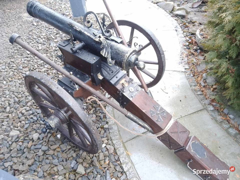 Duża armata ręcznie wykonana kolekcjonerska