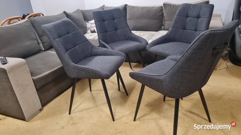 krzesła GLAMOUR szare PLAMOODPORNE NOWE 50cm Ostrowiec Świętokrzyski