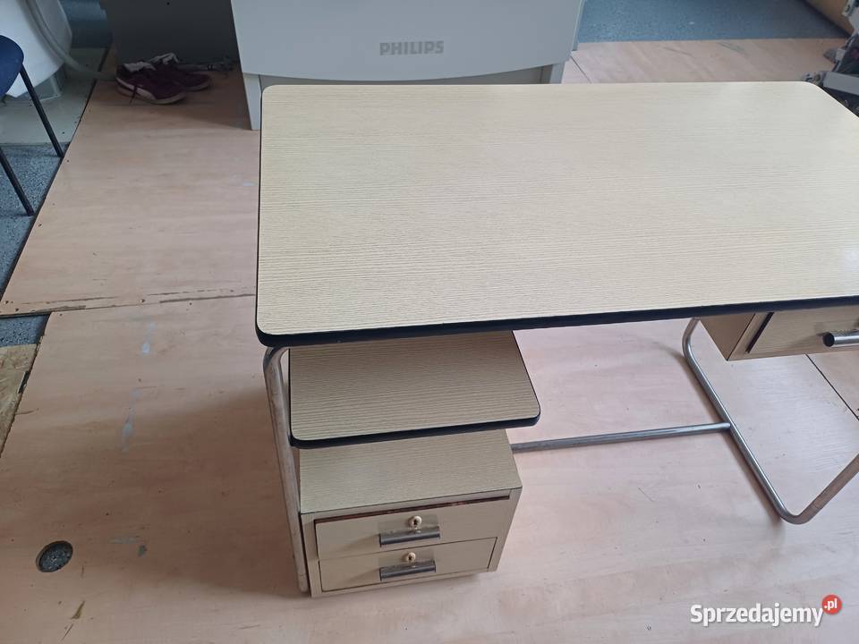 Biurko lekarskie PRL Bauhaus Lublin