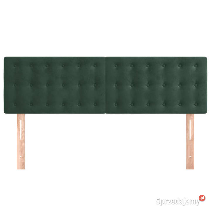 Zagłówki do łóżka 2 ciemnozielone 72x5x7888 Warszawa