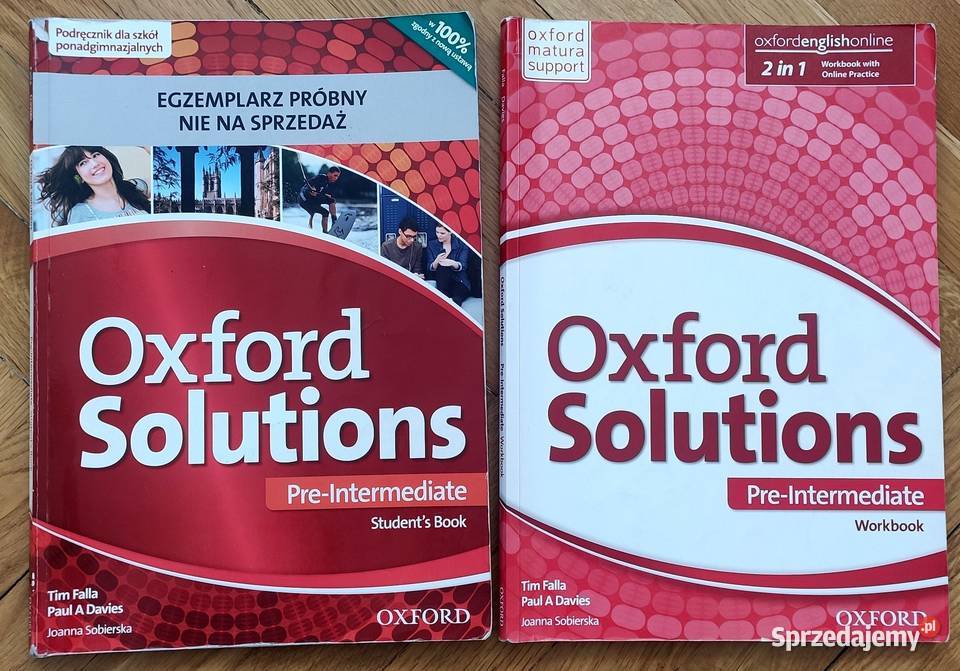 Oxford Solutions Pre-Intermediate komplet podręcznik i ćwicz