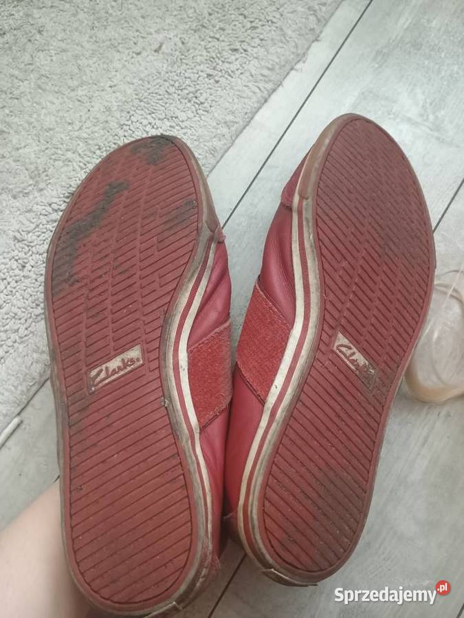 Buty Clarks bordowe czerwone 445 Częstochowa