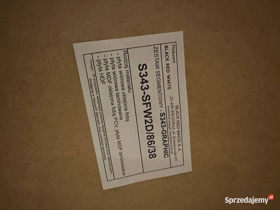 Sprzedam dwie szafki wiszące BRW GRAPHIC