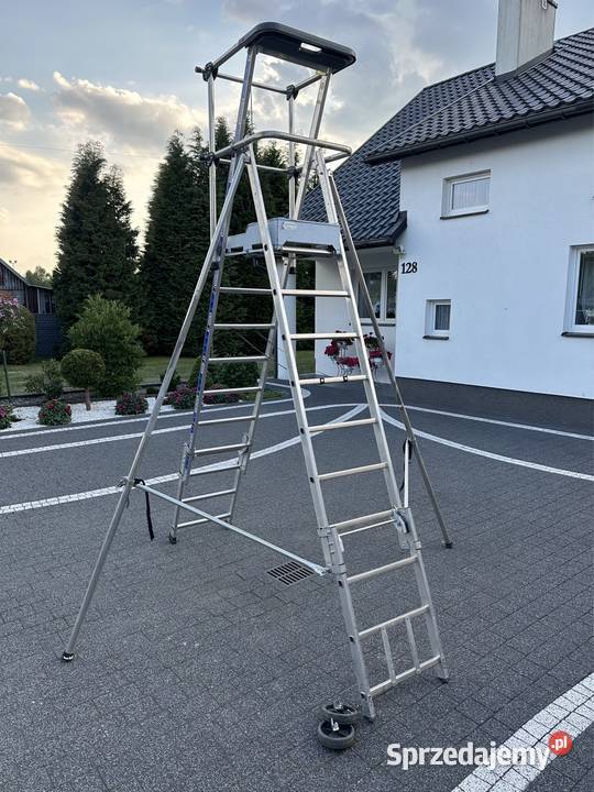 Drabina magazynowa podest roboczy 810 stopniowy Nowosielec sprzedam