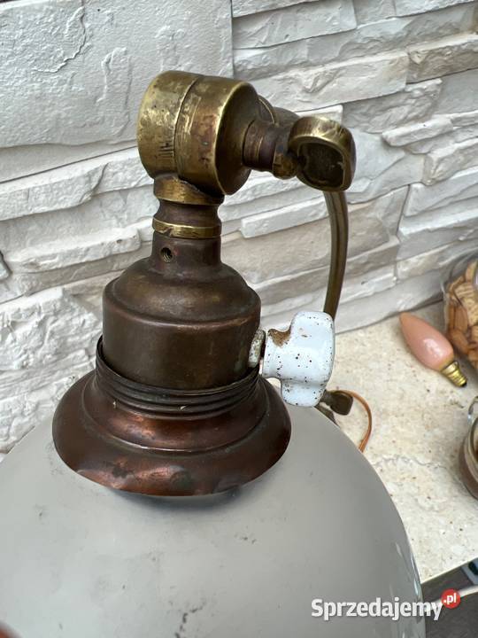 Antyk lampka z brązu XIX w ruchoma i sprawna Antyki, Sztuka, Kolekcje Bystrzyca Kłodzka