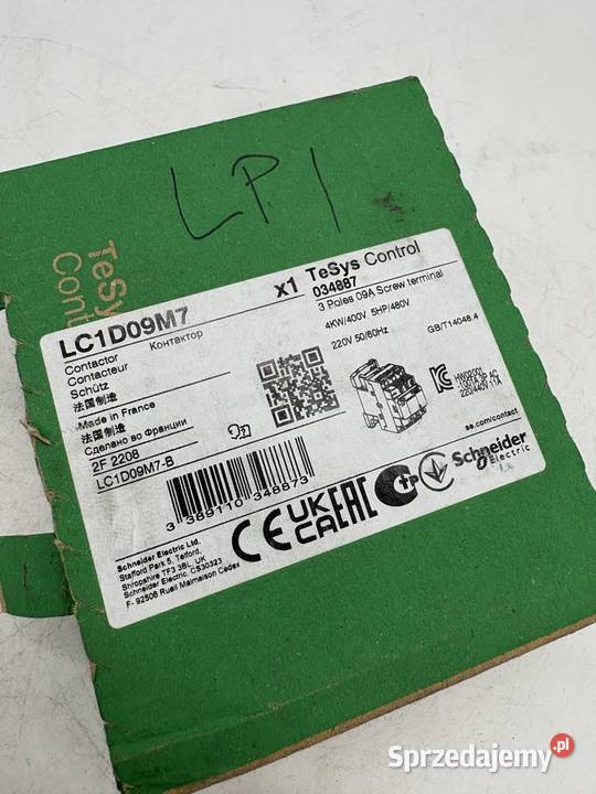 Schneider Electric LC1D09M7 Stycznik 4kW 220V mazowieckie Warszawa